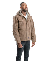 HJ47DW Washed Sherpa-Lined Hooded Jacket