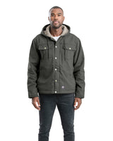 HJ47MGN Washed Sherpa-Lined Hooded Jacket