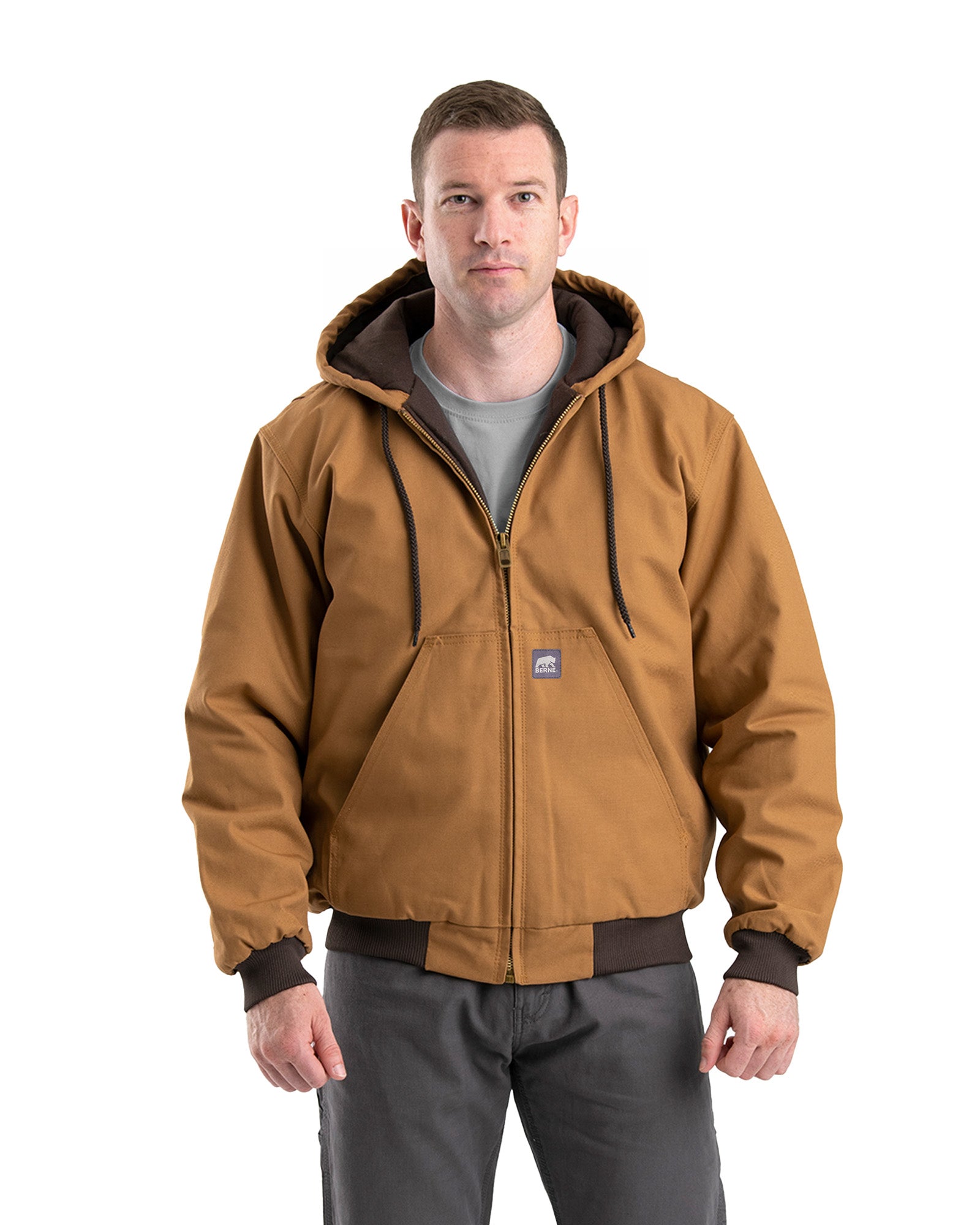 SzX-LARGE MEN'S BEAR RIVER cheapest WORKWEAR COTTON/POLY TAN WINTER WORK COAT IG 341