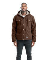 HJ57BB Vintage Washed Sherpa-Lined Hooded Jacket