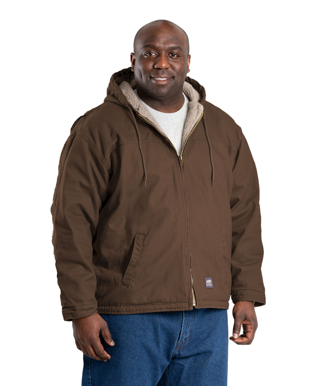 HJ626BB Heartland Washed Duck Hooded Work Coat