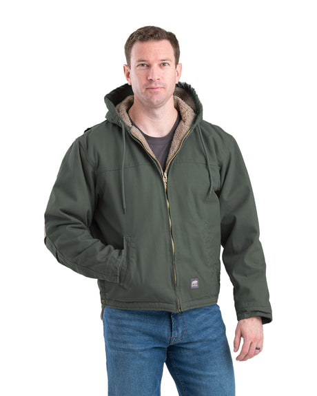 HJ626MGN Heartland Washed Duck Hooded Work Coat