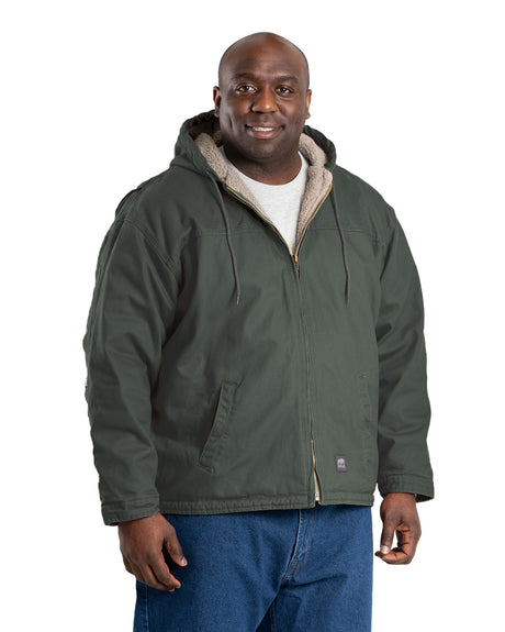 HJ626MGN Heartland Washed Duck Hooded Work Coat