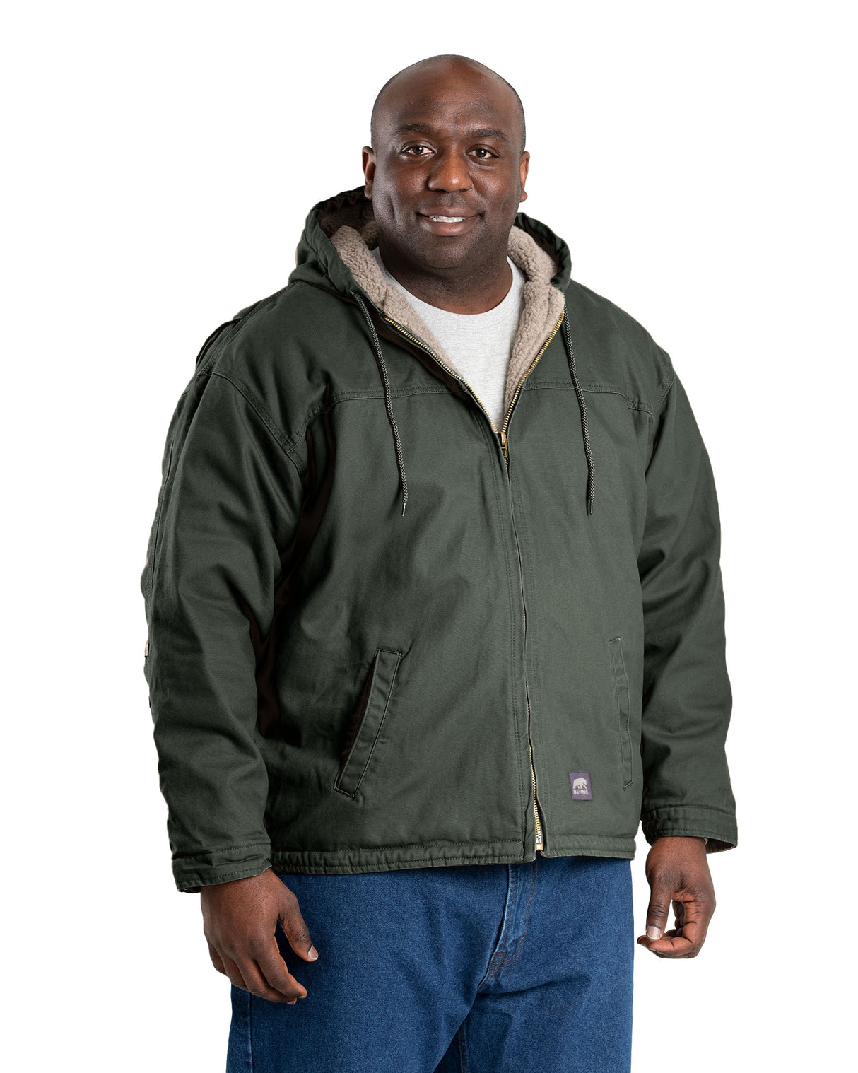 HJ626MGN Heartland Washed Duck Hooded Work Coat