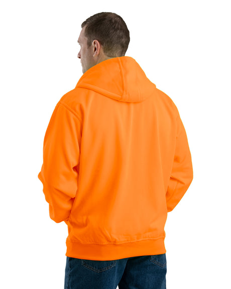 HVF101OR Hi Vis Thermal-Lined Hooded Sweatshirt