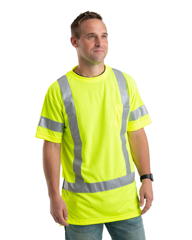 HVK020YW Hi Vis Class 3 Performance Short Sleeve T-Shirt