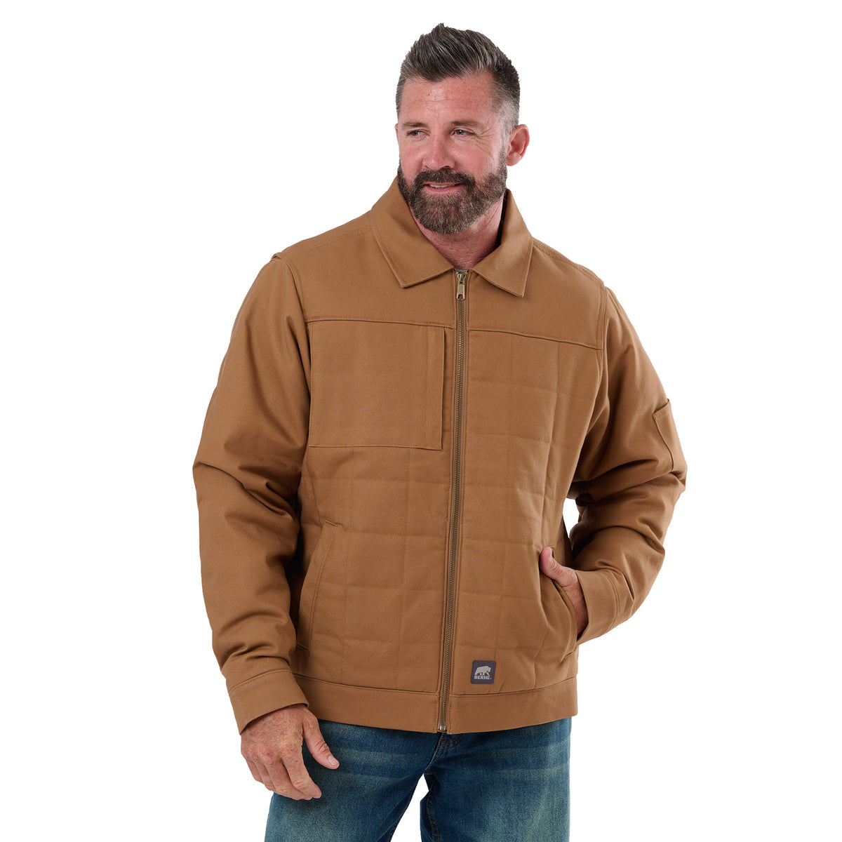 Quilted Gasoline Jacket