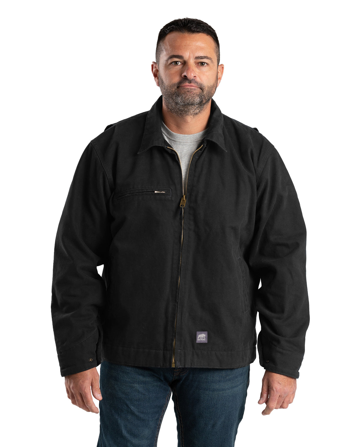 J374BK Highland Washed Gasoline Jacket