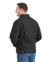 J386BK Vintage Washed Flannel-Lined Work Jacket