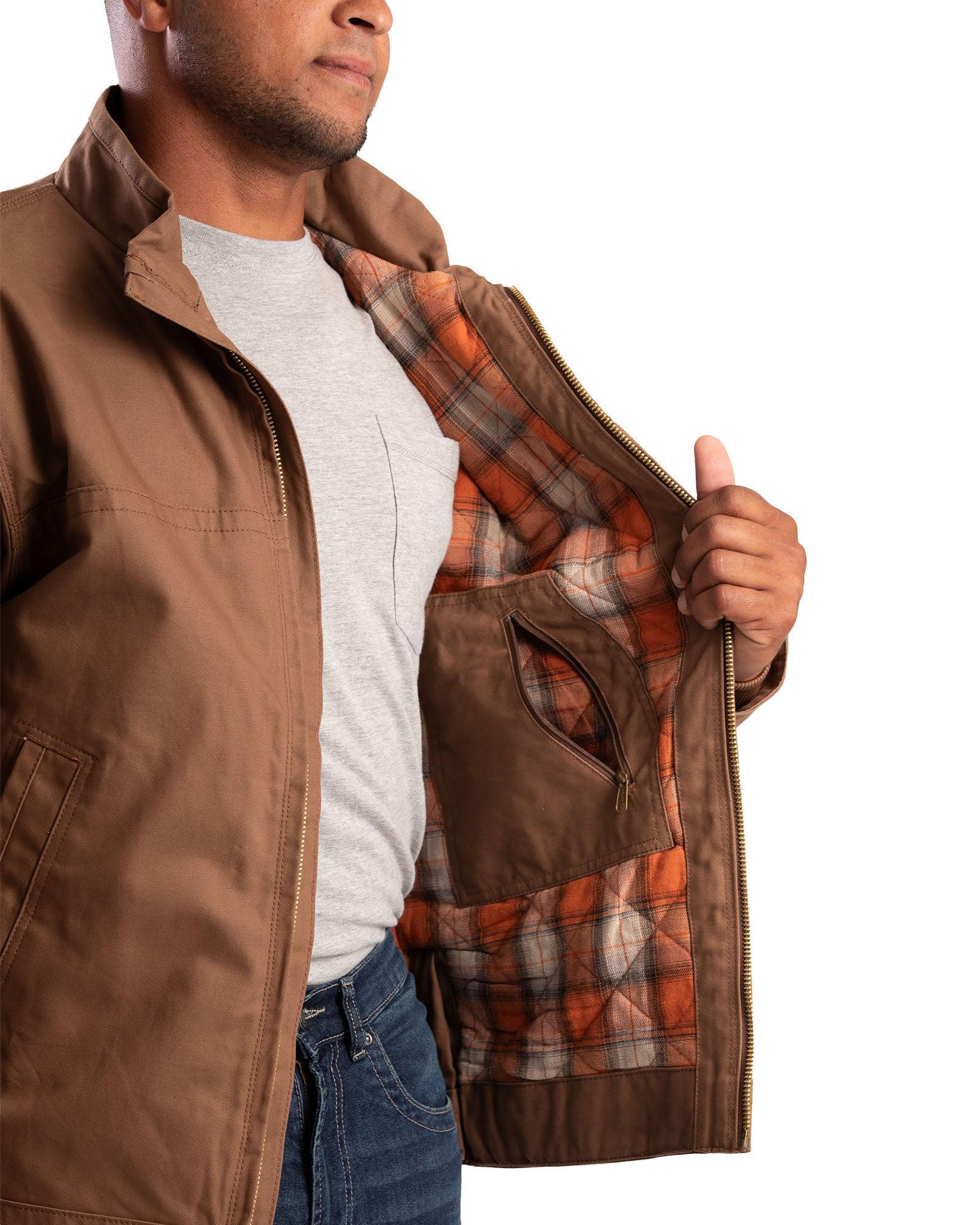 JL17DW Heartland Washed Duck Flannel-Lined Jacket