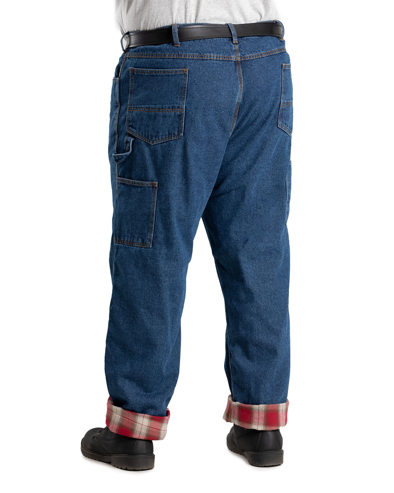 Men's flannel store lined carpenter jeans