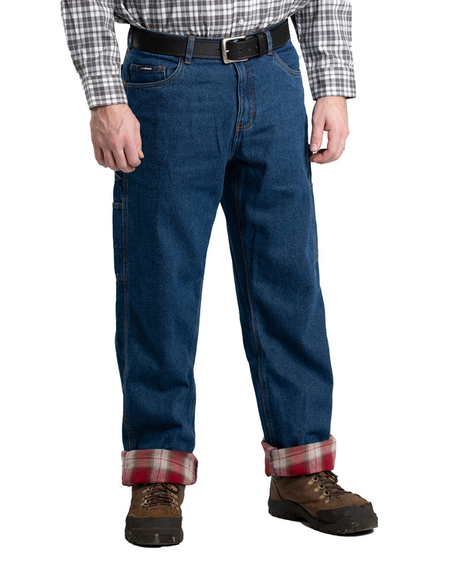 Heartland Flannel-Lined Denim Dungaree