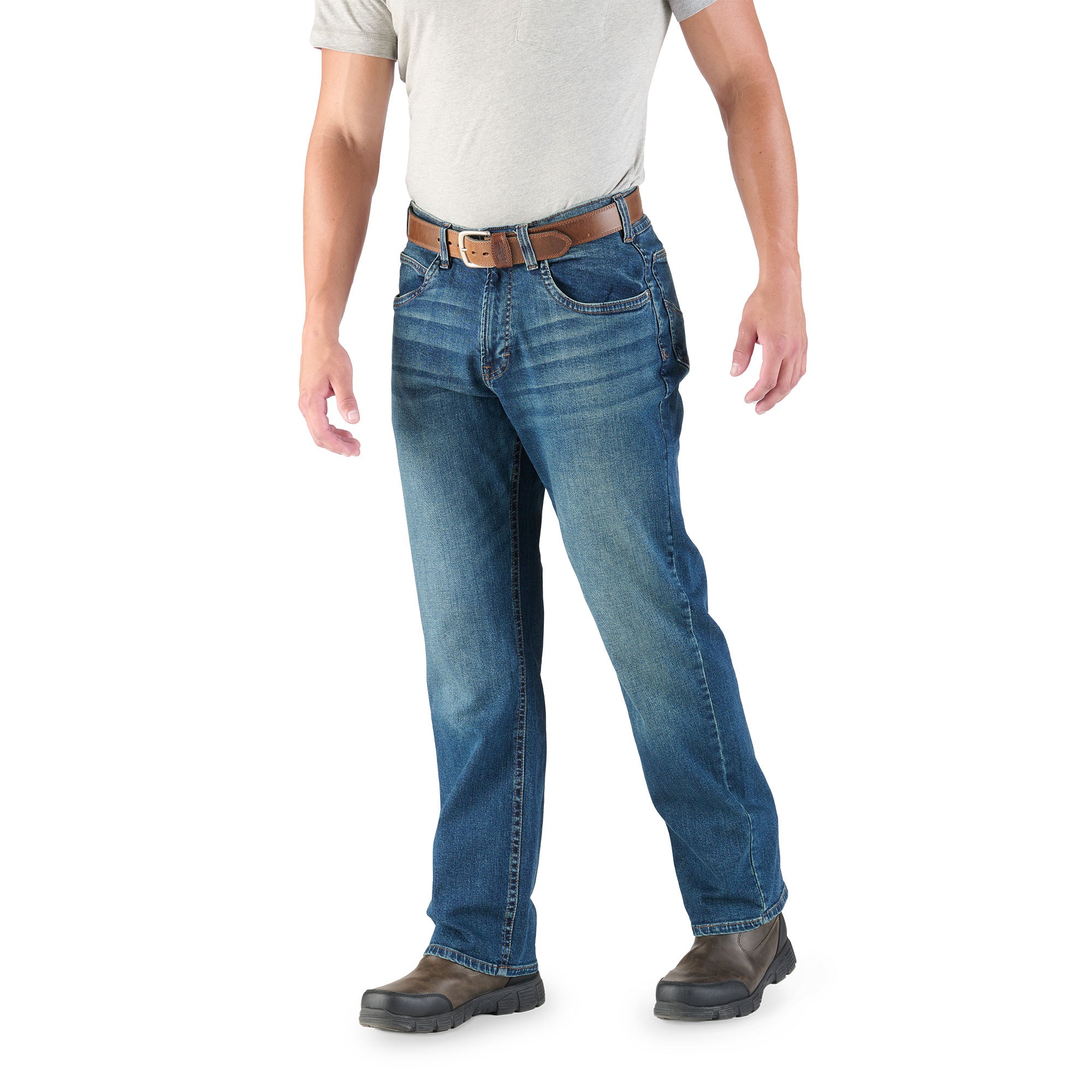 【I AM MARI】F/W Benzels Banding Bootcut Pants Maris Hip-Pad Bootcut Jeans CA508 - Korean Women's Fashion