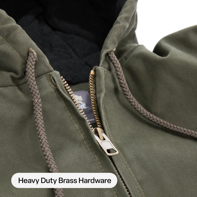 Heartland Washed Duck Hooded Work Jacket