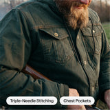 Washed Sherpa-Lined Hooded Jacket