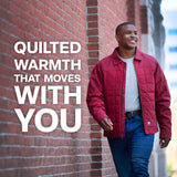 Quilted Gasoline Jacket feature detail