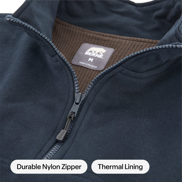 Heritage Thermal-Lined Quarter-Zip Sweatshirt