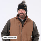 Channel Quilt Ripstop Flannel-Lined Vest feature detail