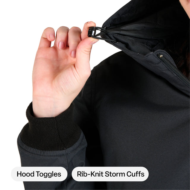 Women's Flex Nylon Hooded Active Jacket
