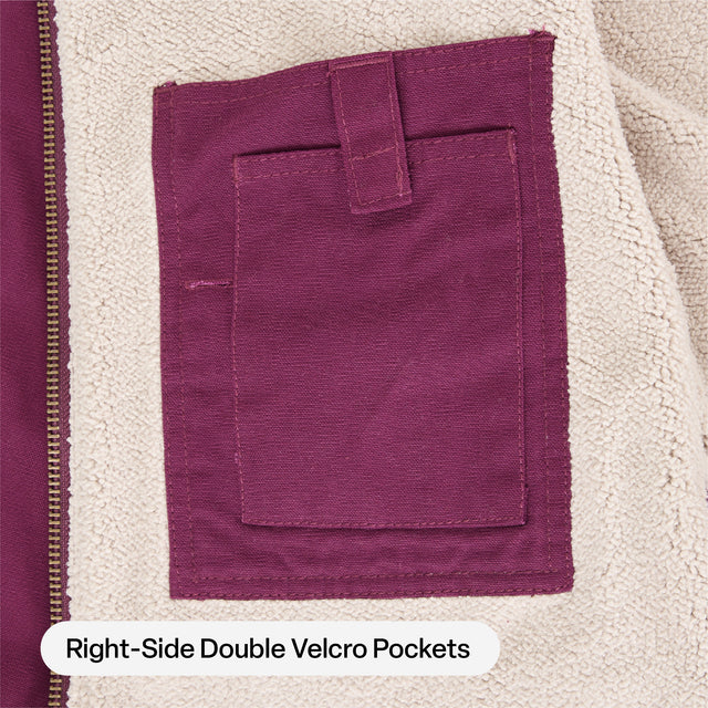 Women's Sherpa-Lined Duck Hooded Jacket