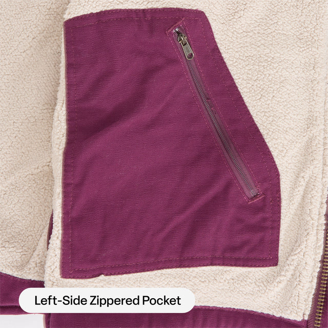Women's Sherpa-Lined Duck Hooded Jacket