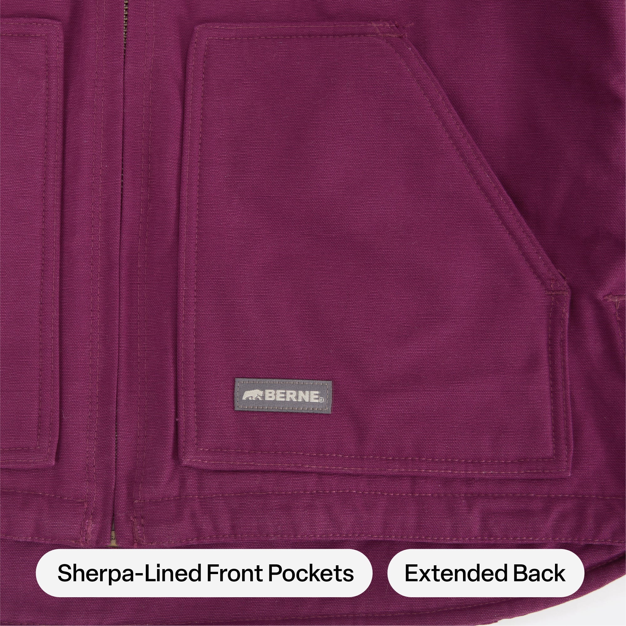 Women's Sherpa-Lined Duck Hooded Jacket – Berne Apparel