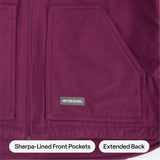 Women's Sherpa-Lined Duck Hooded Jacket