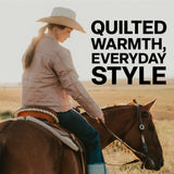 Women's Quilted Gasoline Jacket feature detail