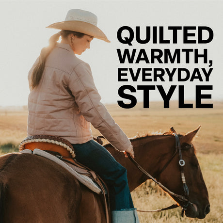 Women's Quilted Gasoline Jacket feature detail