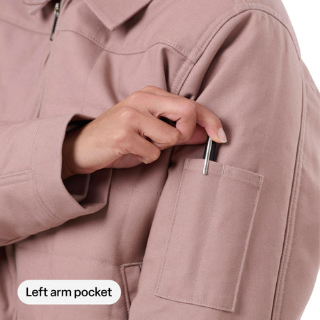 Women's Quilted Gasoline Jacket feature detail