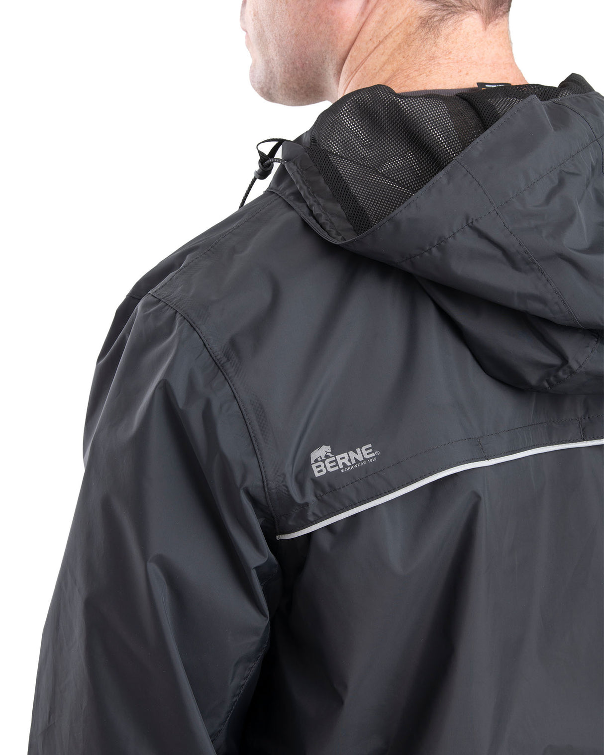 RJ25BK Coastline Lightweight Hooded Rain Jacket