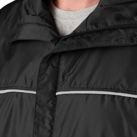 RJ25BK Coastline Lightweight Hooded Rain Jacket