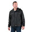 RJ25BK Coastline Lightweight Hooded Rain Jacket