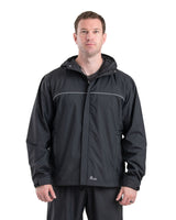 RJ25BK Coastline Lightweight Hooded Rain Jacket