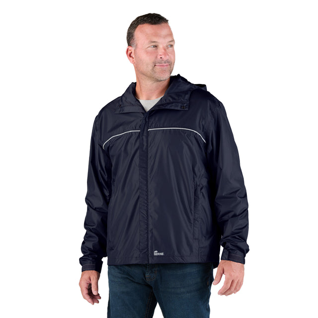 RJ25NV Coastline Lightweight Hooded Rain Jacket