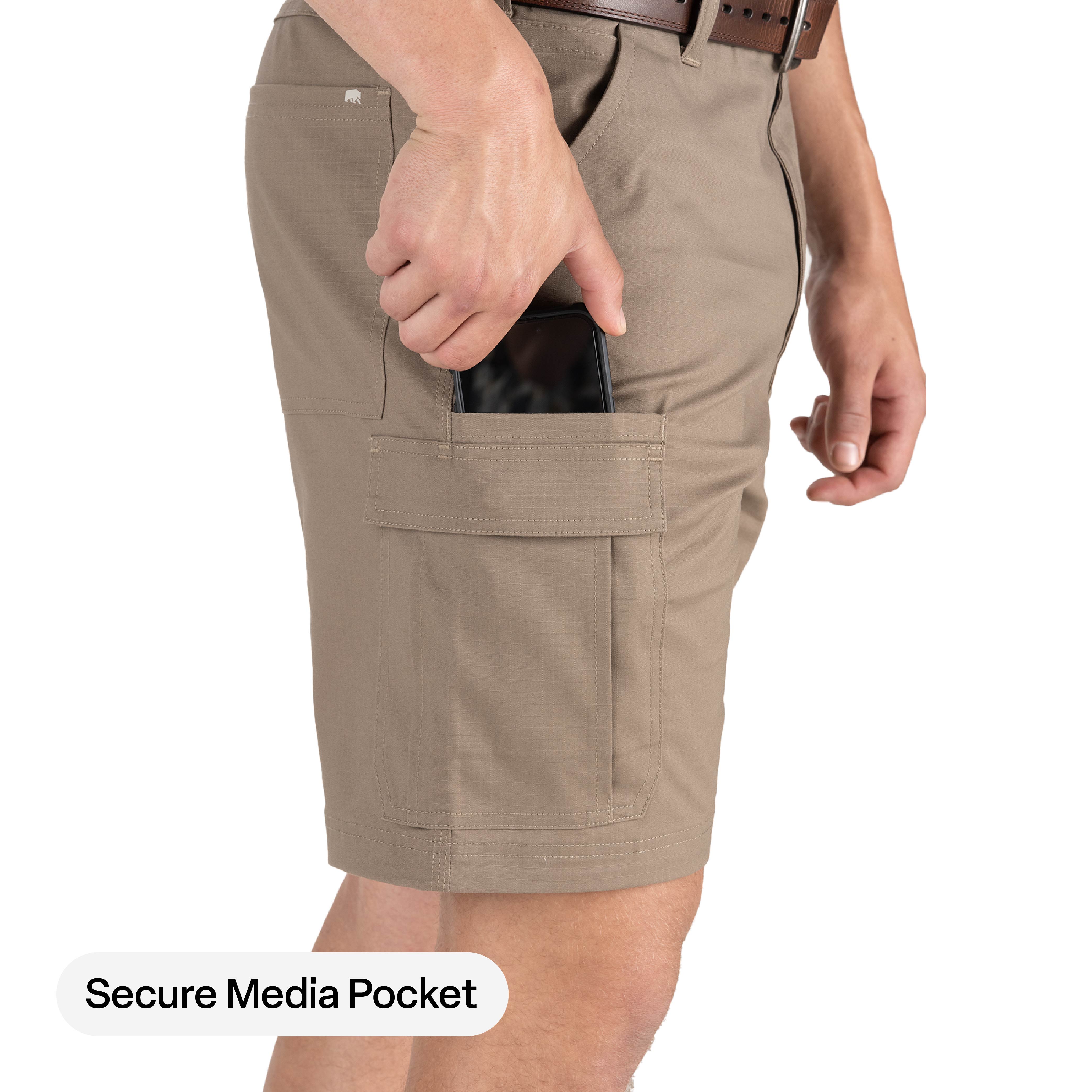 Berne Men's Heartland Flex Ripstop Cargo Short – Berne Apparel