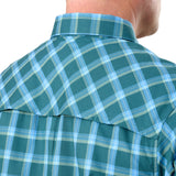 Flex UPF Button Down Plaid Short Sleeve Shirt