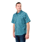 Flex UPF Button Down Plaid Short Sleeve Shirt