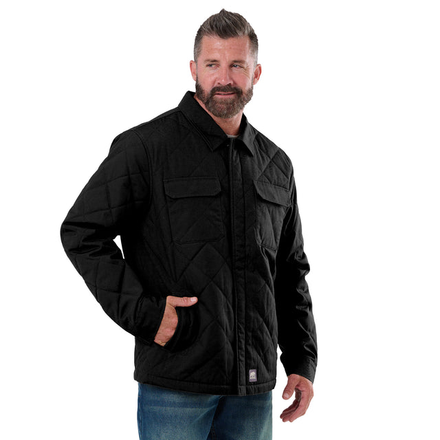 Quilted Water Repellent Shirt Jacket
