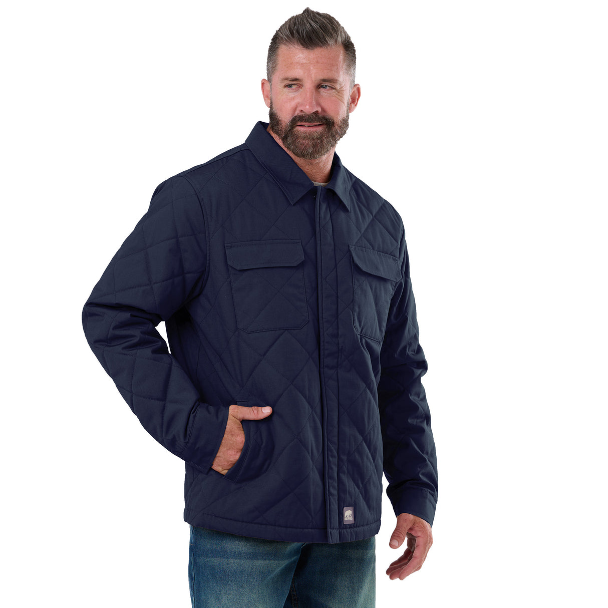 Quilted Water Repellent Shirt Jacket