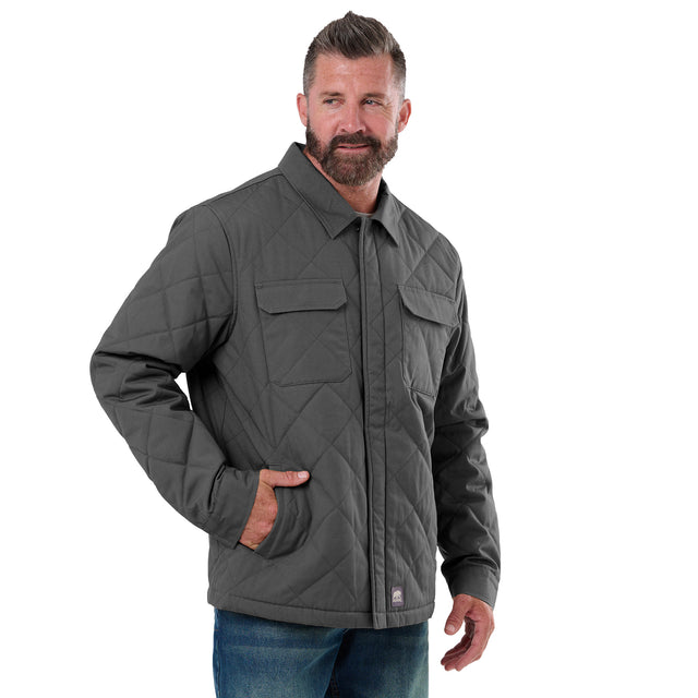 Quilted Water Repellent Shirt Jacket