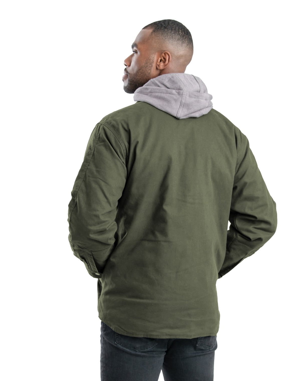 SH68SAG Heartland Duck Hooded Shirt Jacket