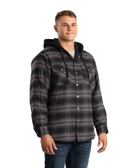 SH76PGK Heartland Flannel Hooded Shirt Jacket