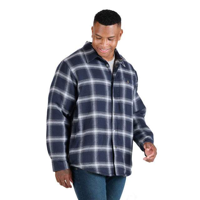 SH77PSN Heartland Sherpa-Lined Flannel Shirt Jacket