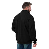 Heritage Grid Fleece-Lined Quarter-Zip Sweatshirt