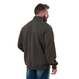 Heritage Grid Fleece-Lined Quarter-Zip Sweatshirt