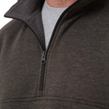 Heritage Grid Fleece-Lined Quarter-Zip Sweatshirt