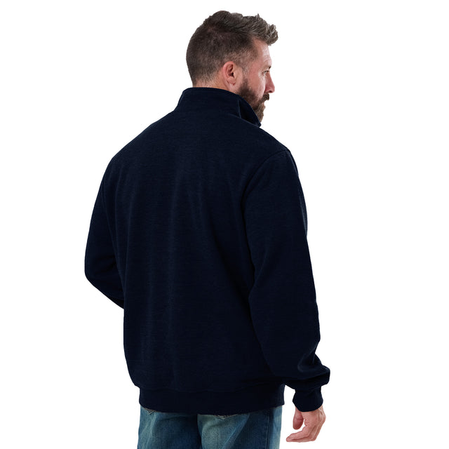 Heritage Grid Fleece-Lined Quarter-Zip Sweatshirt