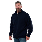 Heritage Grid Fleece-Lined Quarter-Zip Sweatshirt