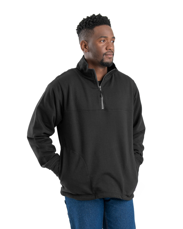 SP250BK Heritage Thermal-Lined Quarter-Zip Sweatshirt